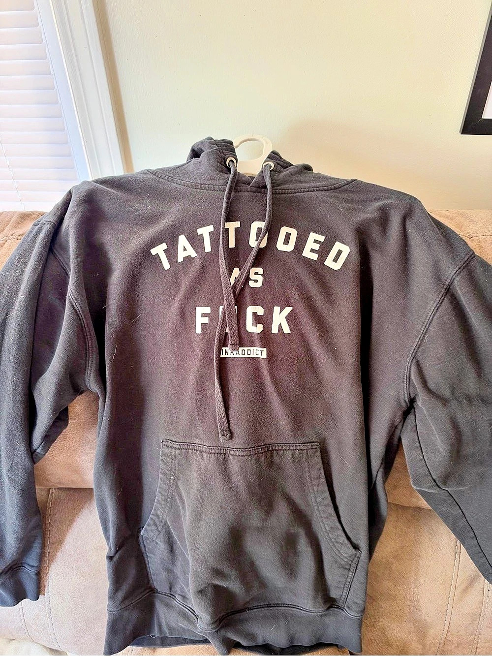 InkAddict Men's Pullover Graphic Hoodie Size Large